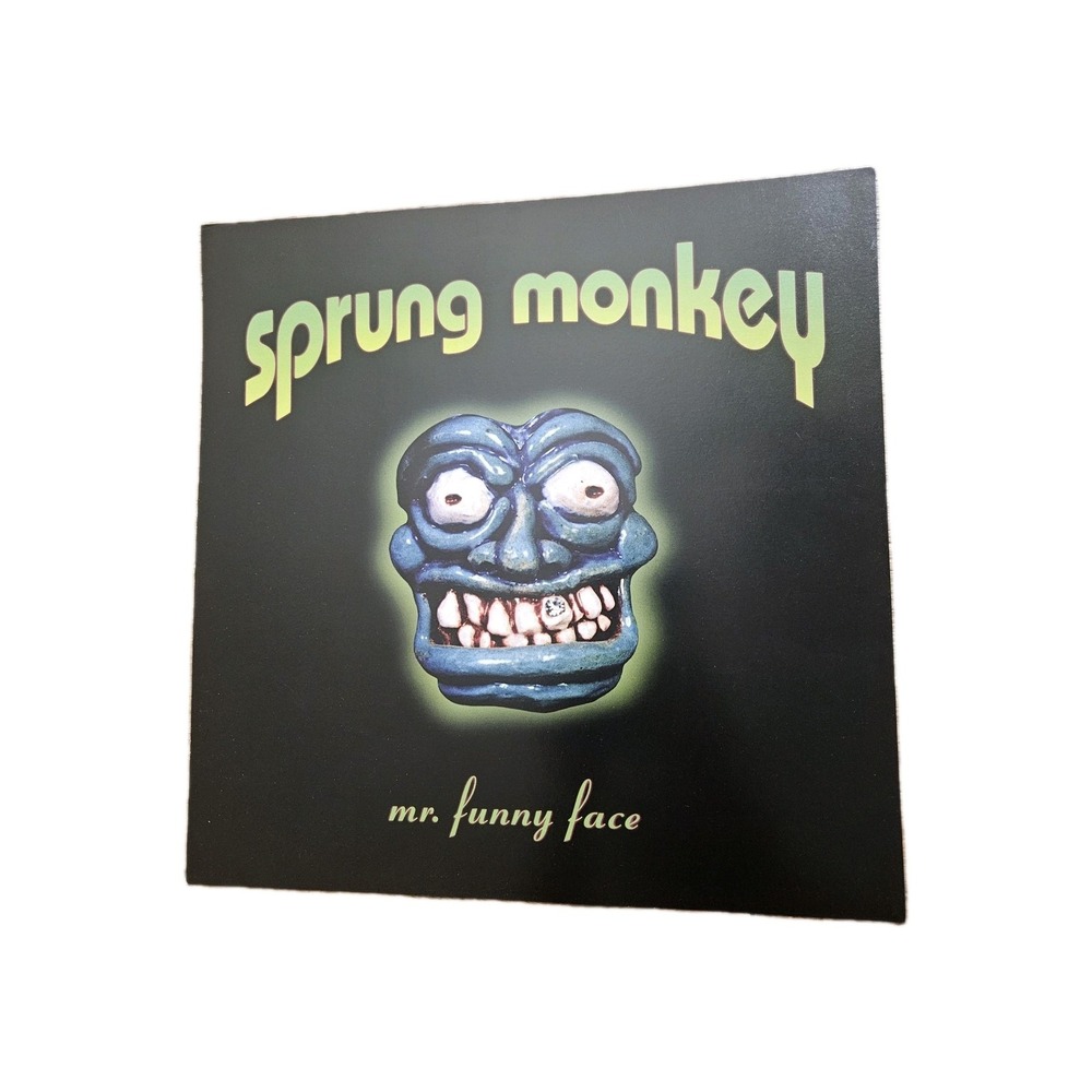 SPRUNG MONKEY Mr Funny Face ORIGINAL 12x12 PROMO Album Flat POSTER‎ 2 Sided